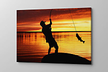 Obraz Rybár s úlovkom zs1217